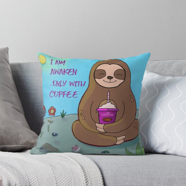 Item preview, Awaken Sloth ...Only With Coffee designed and sold by lazarosdesign.