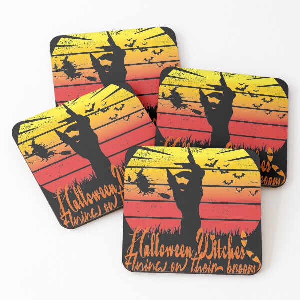 Item preview, halloween witches flying on their broom designed and sold by designer-02.