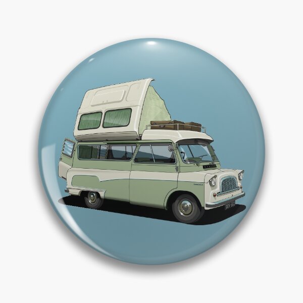 Item preview, Bedford Camper Van in light green designed and sold by candc-retro.