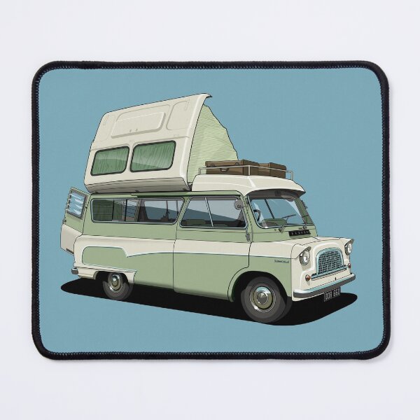 Item preview, Bedford Camper Van in light green designed and sold by candc-retro.