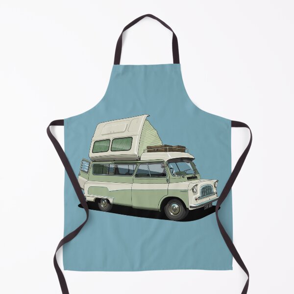 Artikelvorschau, Bedford Camper Van in Hellgrün entworfen und verkauft von candc-retro.
