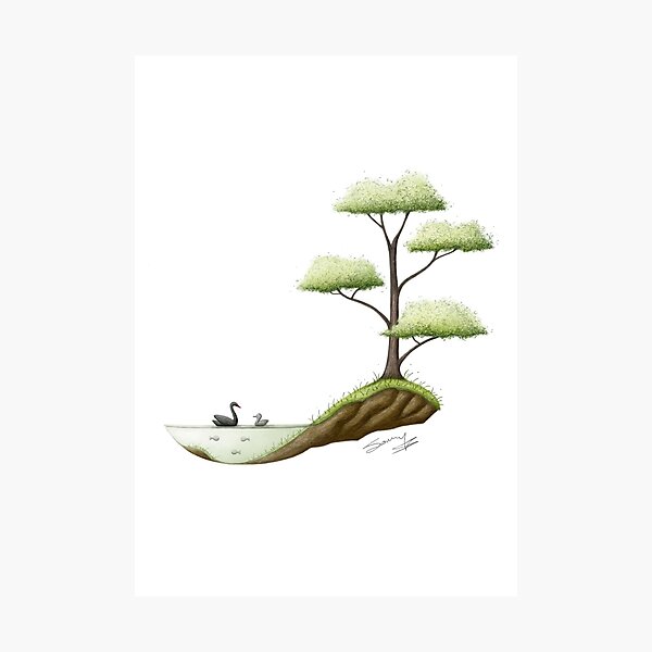 Item preview, Swan & Cygnet designed and sold by Art by Jonty.