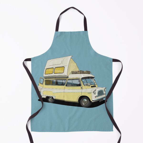 Artikelvorschau, Bedford Camper Van in Gelb entworfen und verkauft von candc-retro.