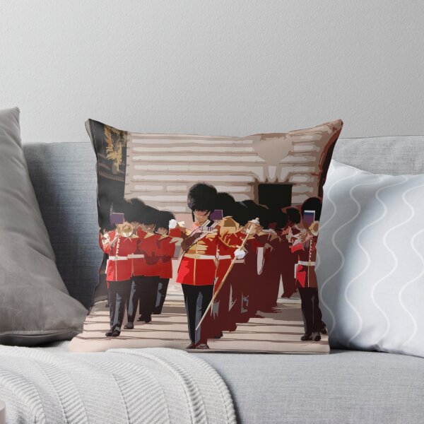 Item preview, Guards at Buckingham Palace, London, UK, painting look,Modern art, Wall art, Print, Minimalistic, Modern personalised gifts, custom printed gifts. designed and sold by CameraDesign.