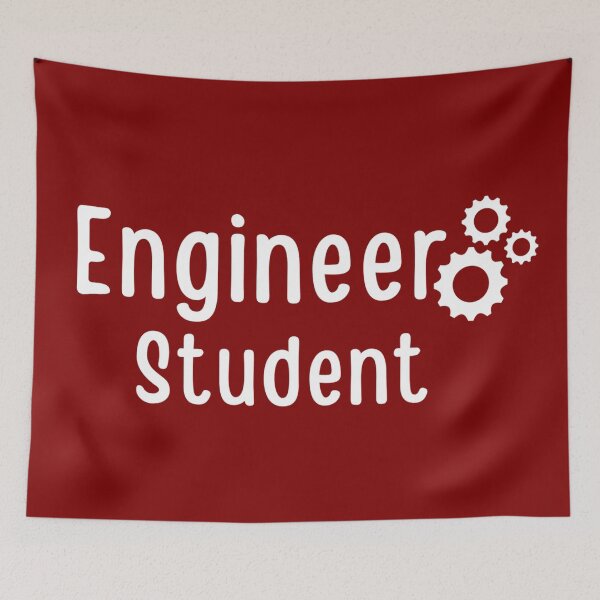 Item preview, Engineer student - engineer gift (white/grey) designed and sold by PickaSticka.