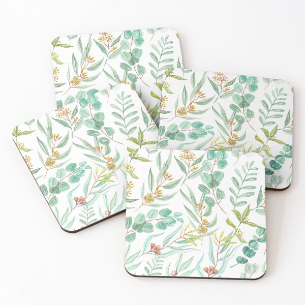 Item preview, Green Eucalyptus Leaves with Gum Nuts designed and sold by Jaydee001.