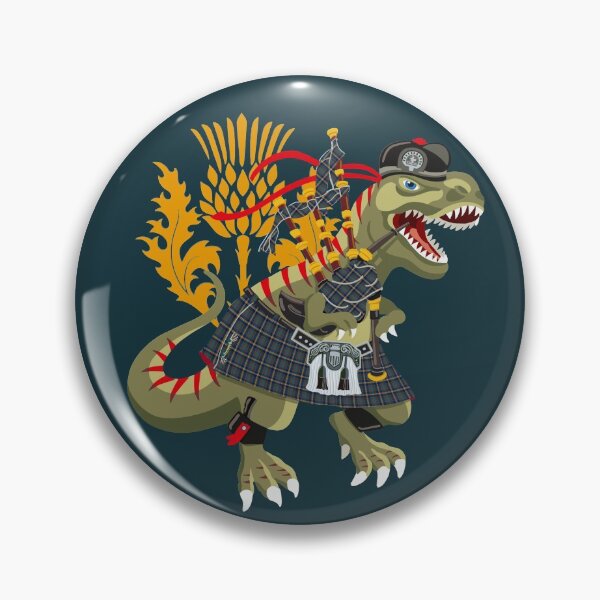 Item preview, Clanosaurus Rex LEATHERNECKSsaurus rex Leathernecks Marine Plaid Family Tartan designed and sold by Lisa Rotenberg.