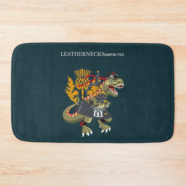 Item preview, Clanosaurus Rex LEATHERNECKSsaurus rex Leathernecks Marine Plaid Family Tartan designed and sold by Lisa Rotenberg.