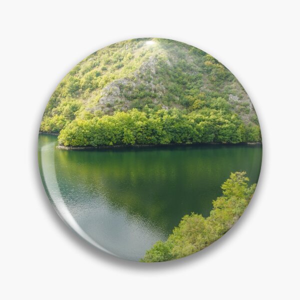 Item preview, Emerald and Jade - Tranquil Forest Lake in Rich Jewel Tones designed and sold by Georgia Mizuleva.