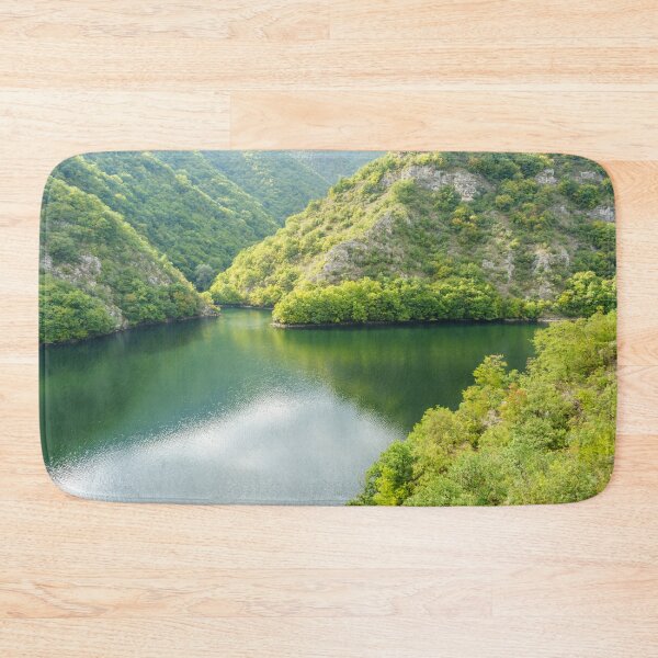 Item preview, Emerald and Jade - Tranquil Forest Lake in Rich Jewel Tones designed and sold by Georgia Mizuleva.