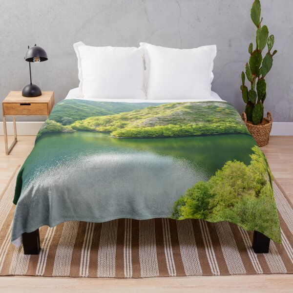 Item preview, Emerald and Jade - Tranquil Forest Lake in Rich Jewel Tones designed and sold by Georgia Mizuleva.