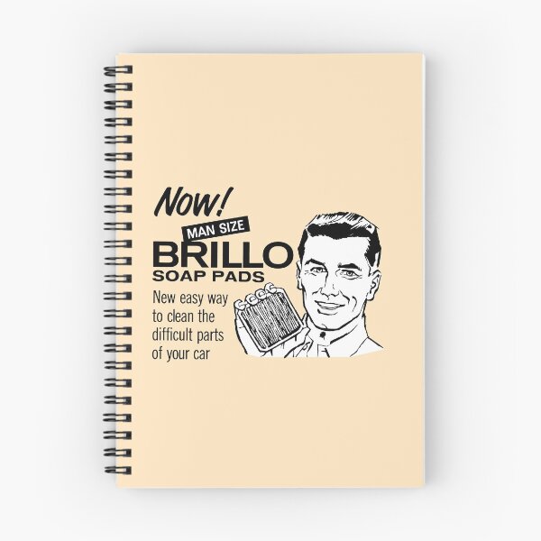 Item preview, MAN SIZE BRILLO SOAP PADS - ADVERT designed and sold by ThrowbackAds.