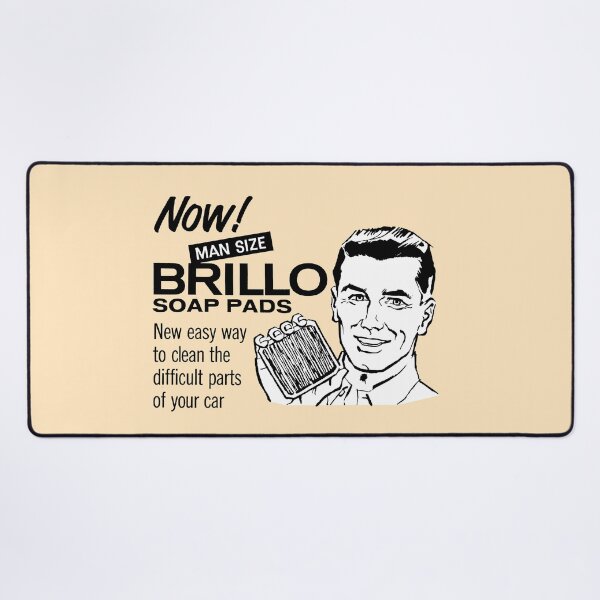 Item preview, MAN SIZE BRILLO SOAP PADS - ADVERT designed and sold by ThrowbackAds.