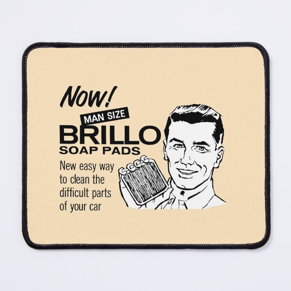 Item preview, MAN SIZE BRILLO SOAP PADS - ADVERT designed and sold by ThrowbackAds.