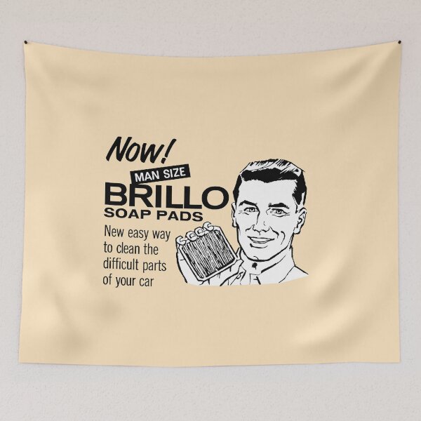 Aperçu de l'œuvre TAMPONS DE SAVON BRILLO TAILLE HOMME - PUBLICITÉ créée et vendue par ThrowbackAds.