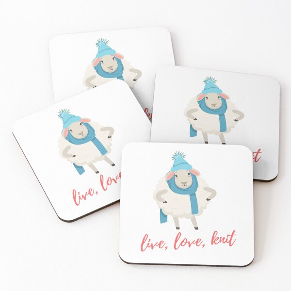Item preview, LIVE, LOVE, KNIT - Fun design for those who love knitting designed and sold by Maria de Sousa Osorio.