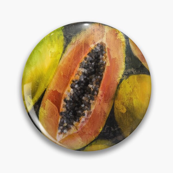 Item preview, Papaya oil painting green fruit  designed and sold by Deviarty.
