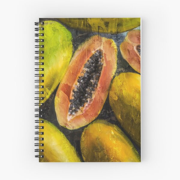 Aperçu de l'œuvre Papaye peinture à l'huile fruit vert créée et vendue par Deviarty.