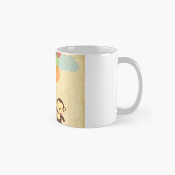 Item preview, Adorable Monkey Flying Away with Balloons  designed and sold by RumourHasIt.