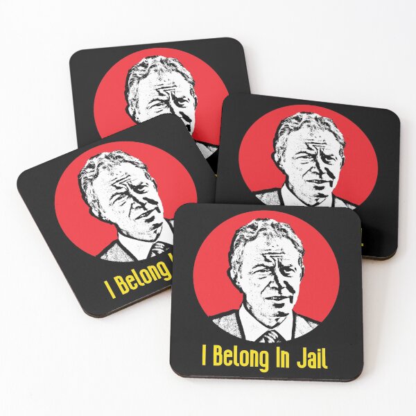 Item preview, Tony Blair "I Belong In Jail" designed and sold by RevolutionInPaint.