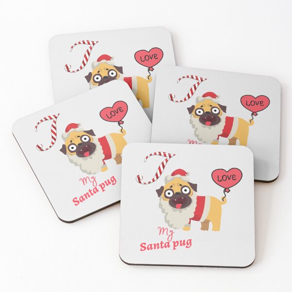 Item preview, I love my Santa Pug designed and sold by OMdesign10.