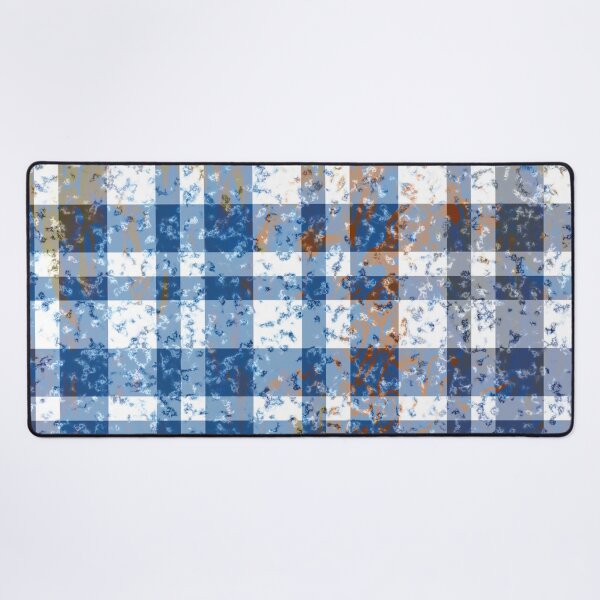 Item preview, Distressed Blue and White Plaid designed and sold by MarkUK97.