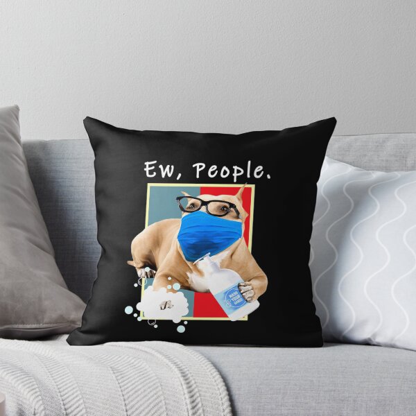 Item preview, Pitbull Ew People Dog Wearing A Face Mask Dog Funny Dog designed and sold by wowart4u.