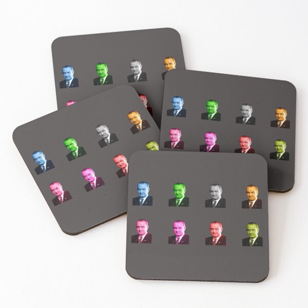 Item preview, Colourful President Lyndon B. Johnson designed and sold by icebelt.