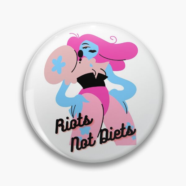 Item preview, Riots Not Diets designed and sold by Gender Minorities Aotearoa.