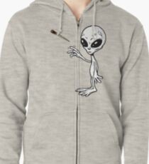 Ufo joint Zipped Hoodie