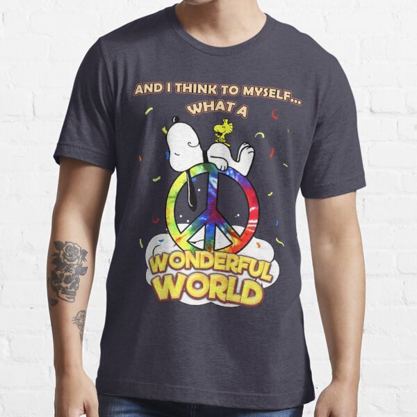  And I Think To Myself What A Wonderful World T-Shirt :  Clothing, Shoes & Jewelry