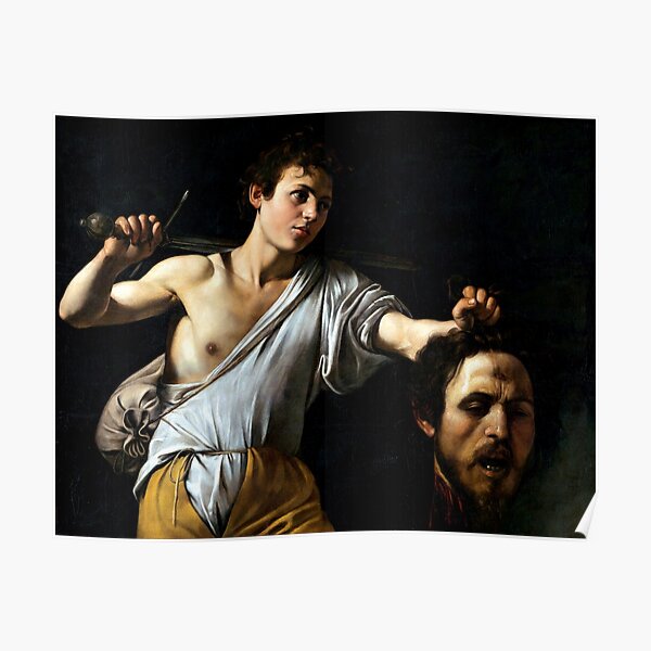 David With The Head Of Goliath 1607 Poster