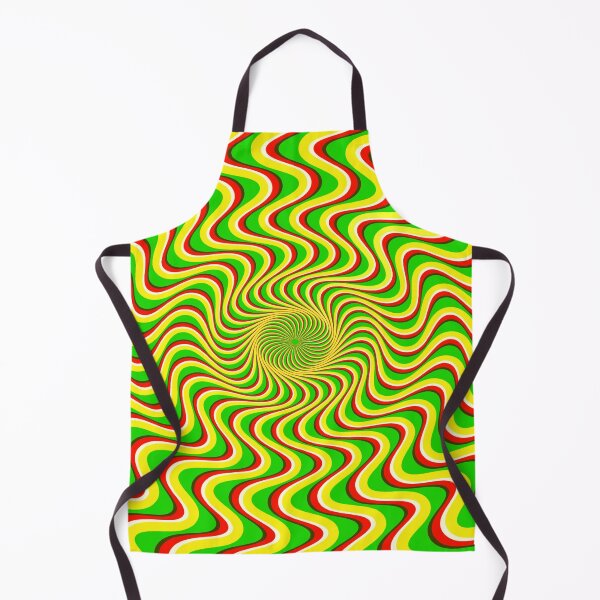Item preview, Red, white, green and yellow Trippy optical illusion  designed and sold by Designs Of all kinds.