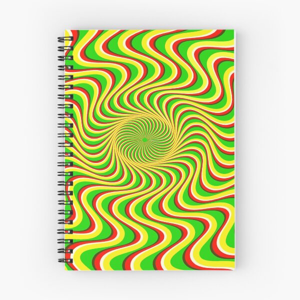Item preview, Red, white, green and yellow Trippy optical illusion  designed and sold by Designs Of all kinds.