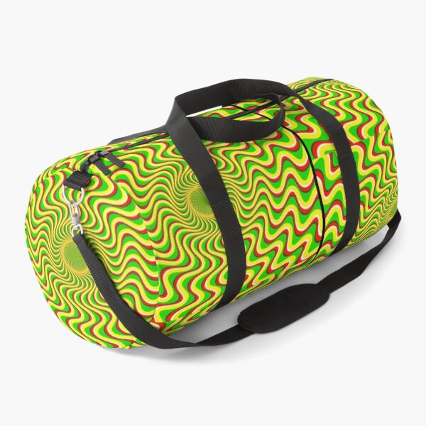 Item preview, Red, white, green and yellow Trippy optical illusion designed and sold by Designs Of all kinds.