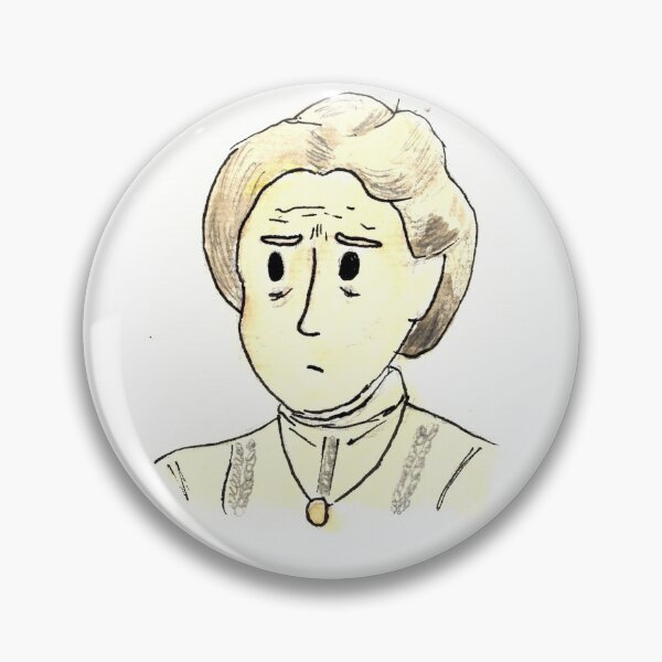 Artikelvorschau, BBC Ghosts Lady Button entworfen und verkauft von charlottiser.