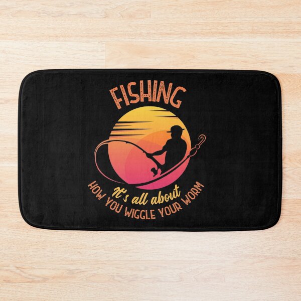 Item preview, Fishing - It’s all about how you wiggle your worm! designed and sold by HROC.