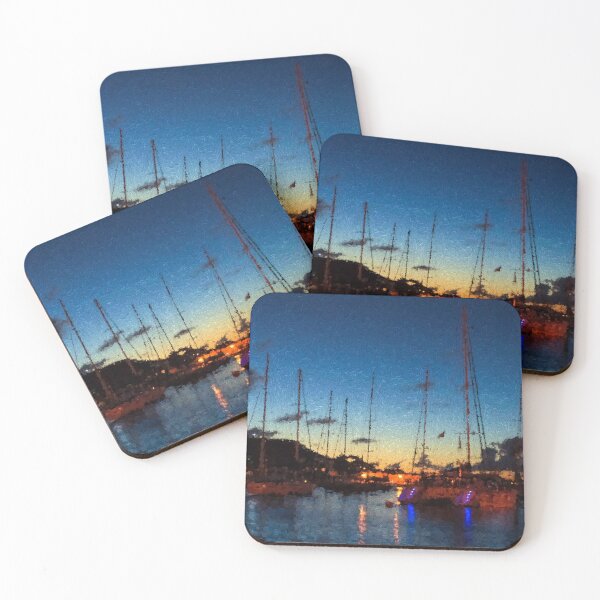 Item preview, Gustavia, St. Barts Harbor Impressions designed and sold by Georgia Mizuleva.