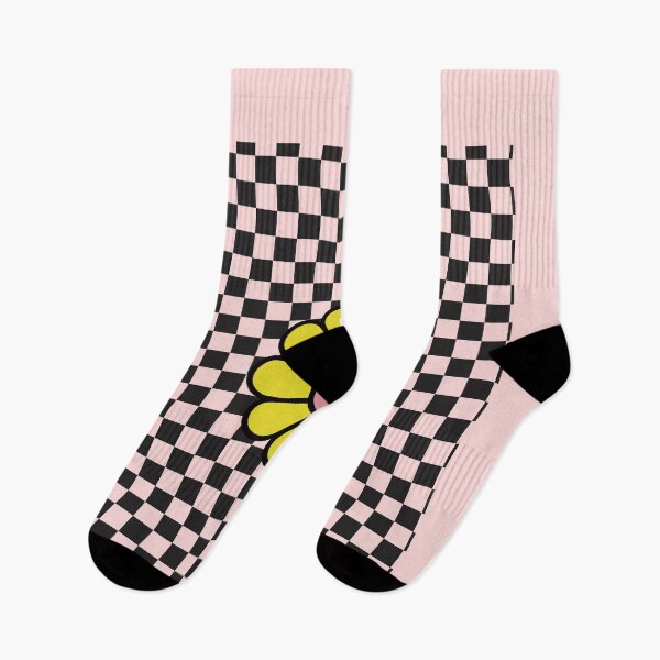 Item preview, A daisy on the background of the checkerboard designed and sold by Queengood.