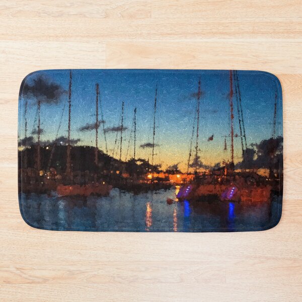 Item preview, Gustavia, St. Barts Harbor Impressions designed and sold by Georgia Mizuleva.
