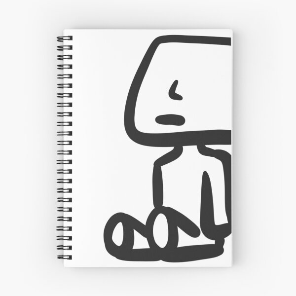 Item preview, sad boy, marshmallow boy, lined design designed and sold by BADAHIGH.