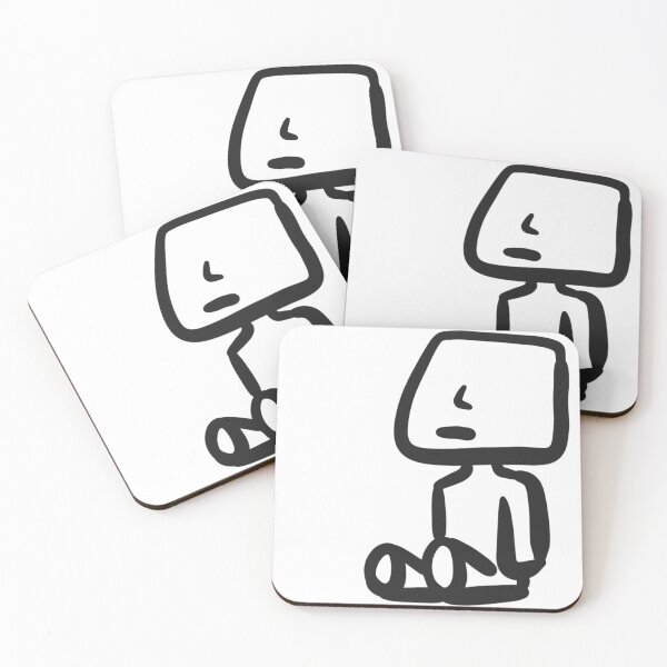 Item preview, sad boy, marshmallow boy, lined design designed and sold by BADAHIGH.