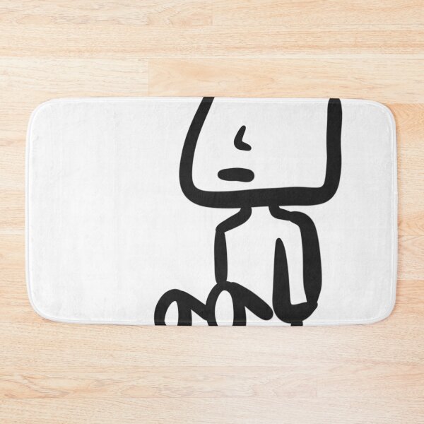 Item preview, sad boy, marshmallow boy, lined design designed and sold by BADAHIGH.