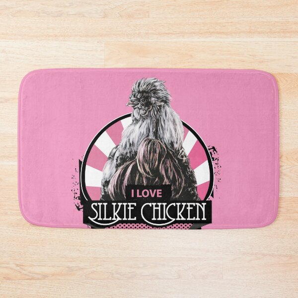 Item preview, I Love Silkie Chicken, Pink Version designed and sold by Lalingla.