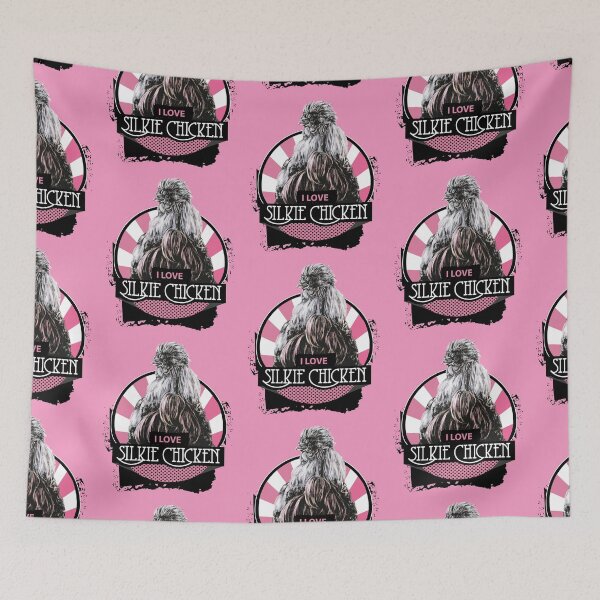 Item preview, I Love Silkie Chicken, Pink Version designed and sold by Lalingla.