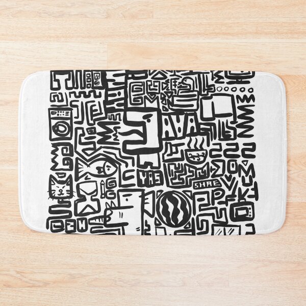 Item preview, BADAHIGH Doodle #101 ,Doodle Art T-shirt , No.101 [Black] designed and sold by BADAHIGH.