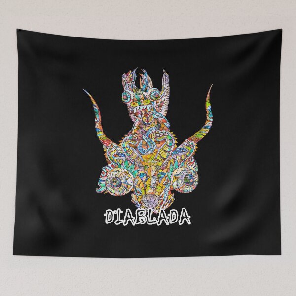 Item preview, Diablada Mask Mosiac Art, Danza de los Diablos, Dance of the Devils designed and sold by MktngMultiverse.