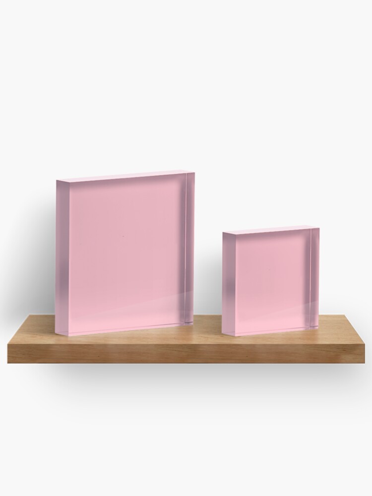 Thumbnail 3 of 5, Acrylic Block, Single Color Pretty Pink Design designed and sold by Rozlar.