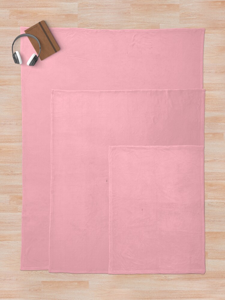 Thumbnail 5 of 6, Throw Blanket, Single Color Pretty Pink Design designed and sold by Rozlar.
