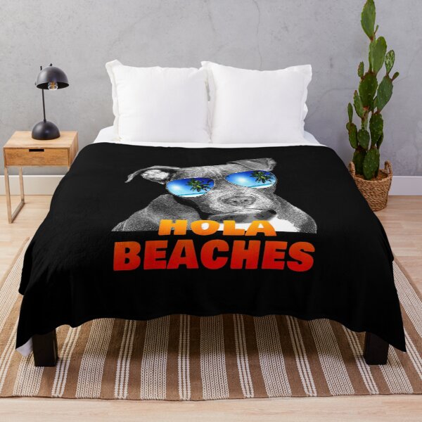 Item preview, Pitbull Hola Beaches Funny Dog Beach Vacation Summer designed and sold by wowart4u.